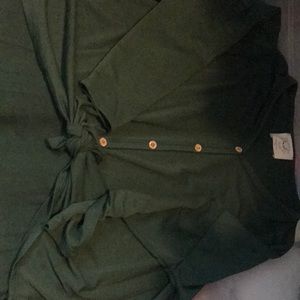 Baggy, Dark Green cardigan